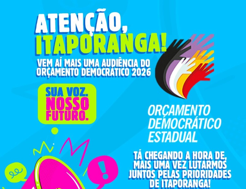 Prefeitura de Itaporanga orienta popula��o em processo de vota��o do Or�amento Democr�tico Estadual